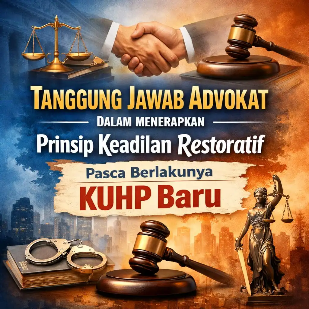 Tanggung Jawab Advokat Dalam Menerapkan Prinsip Keadilan Restoratif Pasca Berlakunya KUHP Baru (UU No. 1 Tahun 2023)