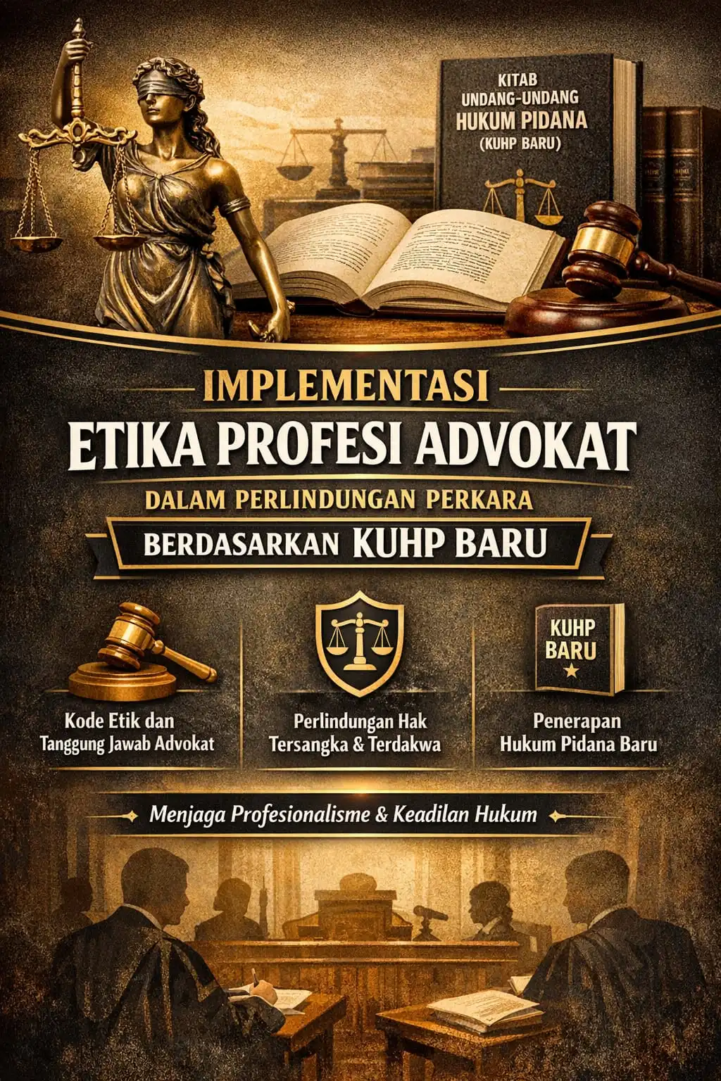 Implementasi Etika Profesi Advokat dalam Perlindungan Perkara Berdasarkan KUHP Baru