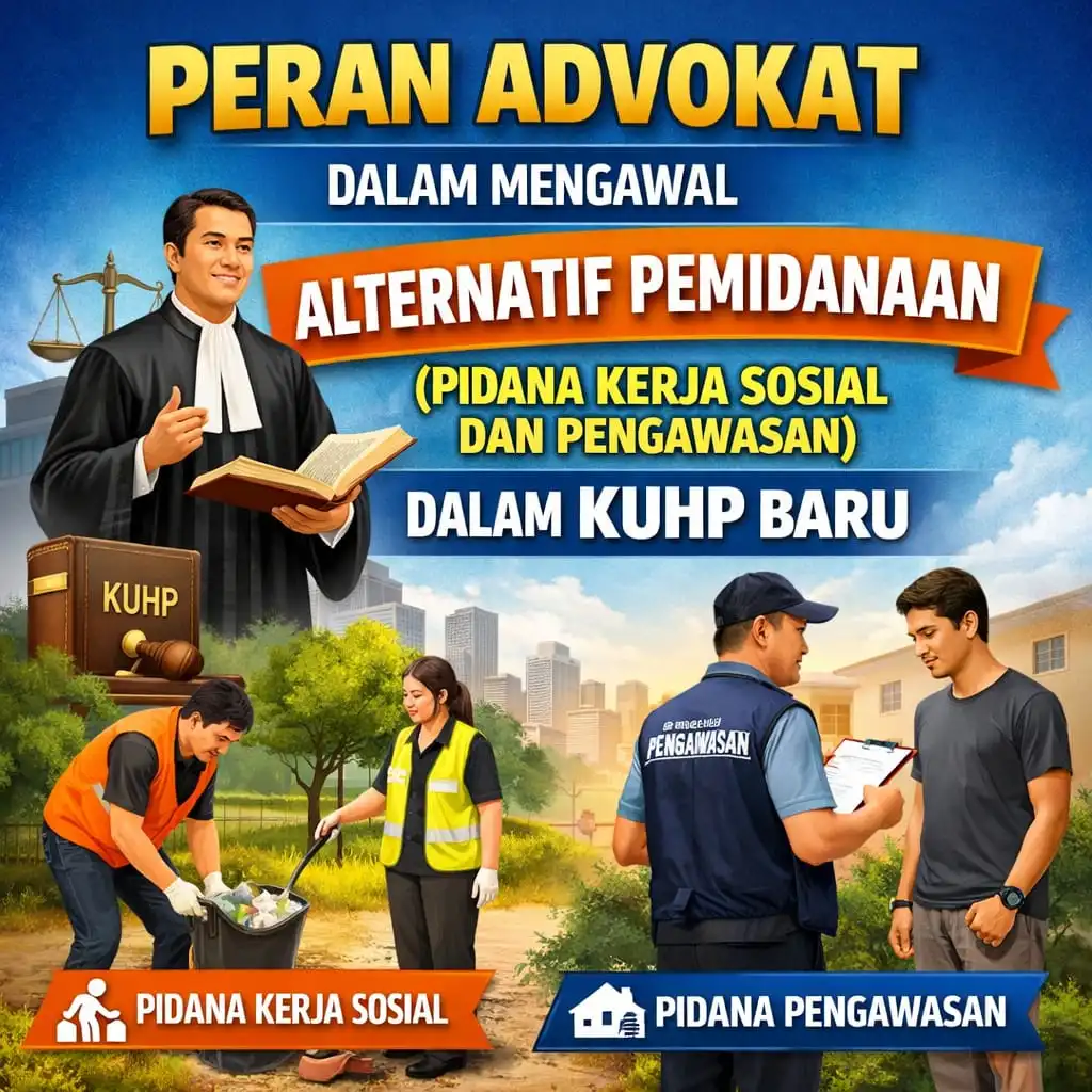 Peran Advokat dalam Mengawal Alternatif Pemidanaan (Pidana Kerja Sosial dan Pengawasan) dalam KUHP Baru