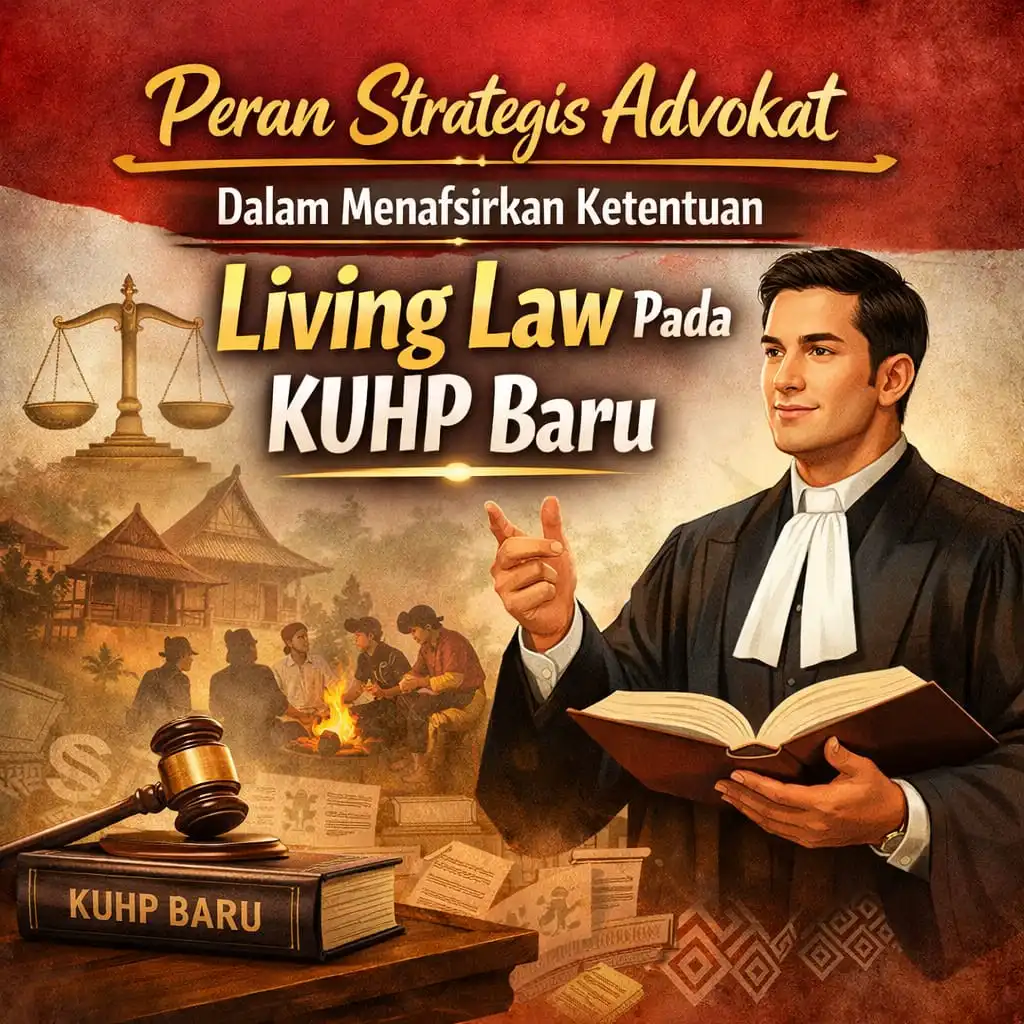PERAN STRATEGIS ADVOKAT DALAM MENAFSIRKAN KETENTUAN LIVING LAW PADA KUHP BARU